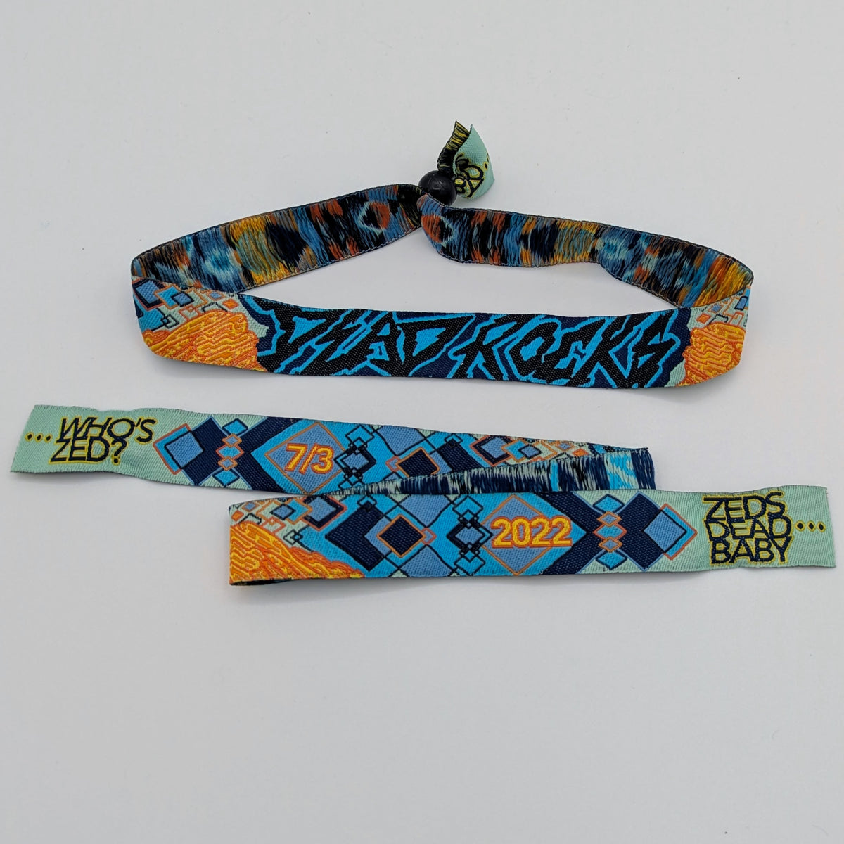 Zeds Dead Wristband July 3, 2022 Dead Rocks